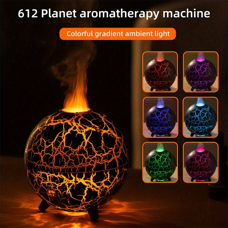 1pc Planet Cracked Flame Diffuser, Ambient Light